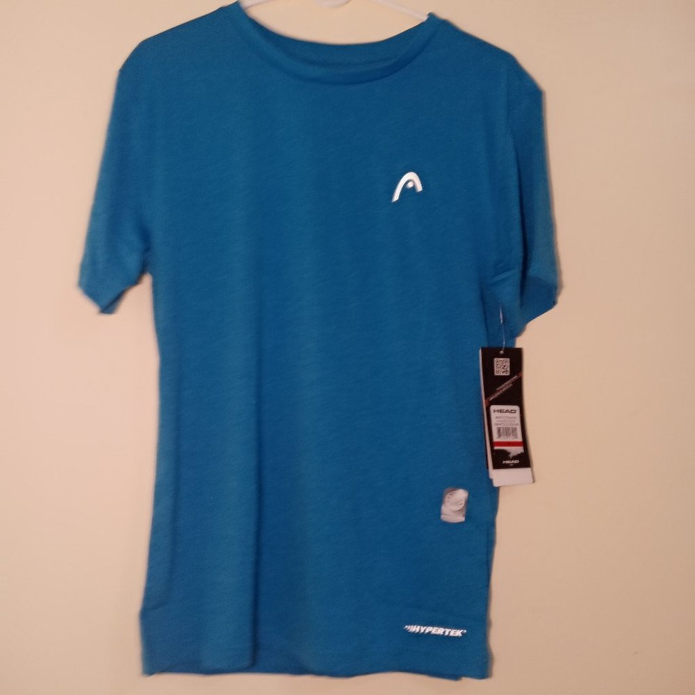 HEAD Vibrant Blue Heathered Hypertek T-Shirt - Short Sleeve (for Men) Sm…